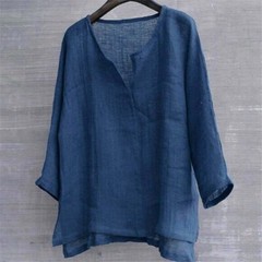 Mens Shirts Blouse Linen Cotton Baggy Kaftan Trends Shirts Casual Tops