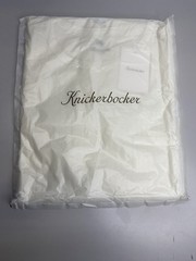 Knickerbocker Mens T-Shirt Milk White Size L Rib Pocket Short Sleeve Jersey