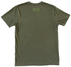 Zero Foxtrot T Shirt Men’s L Large Skull Logo Military Tactical Olive Drab Green
