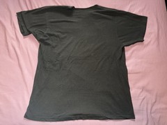 Vintage 80s Selvedge Chest Pocket Tee Shirt Mens Medium Black Thrashed Graphic