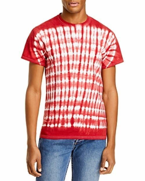 Studio 189 Men’s Hand Batik All Cotton Ayumi Tee in Red-Size Small