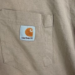 Carhartt T-Shirt Men’s 2XL Original Fit Beige Short Sleeve Pocket Tee