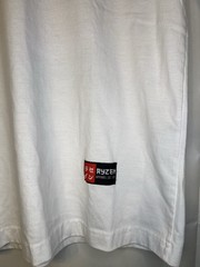 Rare Ryzen Tech Merch Tee – White – Red Katakana Graphic Logo – Size Medium