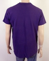 vintage 80s single stitch Blue/Purple Pocket T-Shirt soft thin distressed SZ XL
