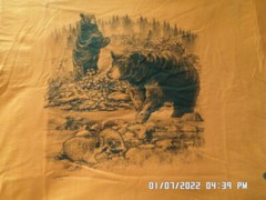 NEW T-Shirt: 2 Black Bears w/ 1 Standing & 2 Racoons (LOTS of colors & sizes)