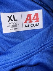 A4 N3142 Mens Short Sleeve DriFit Cooling Performance Shirt Xl Royal Blue New