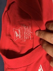 Miller High Life Graphic Logo Red/White Cotton Crew Neck Tee Men’s L