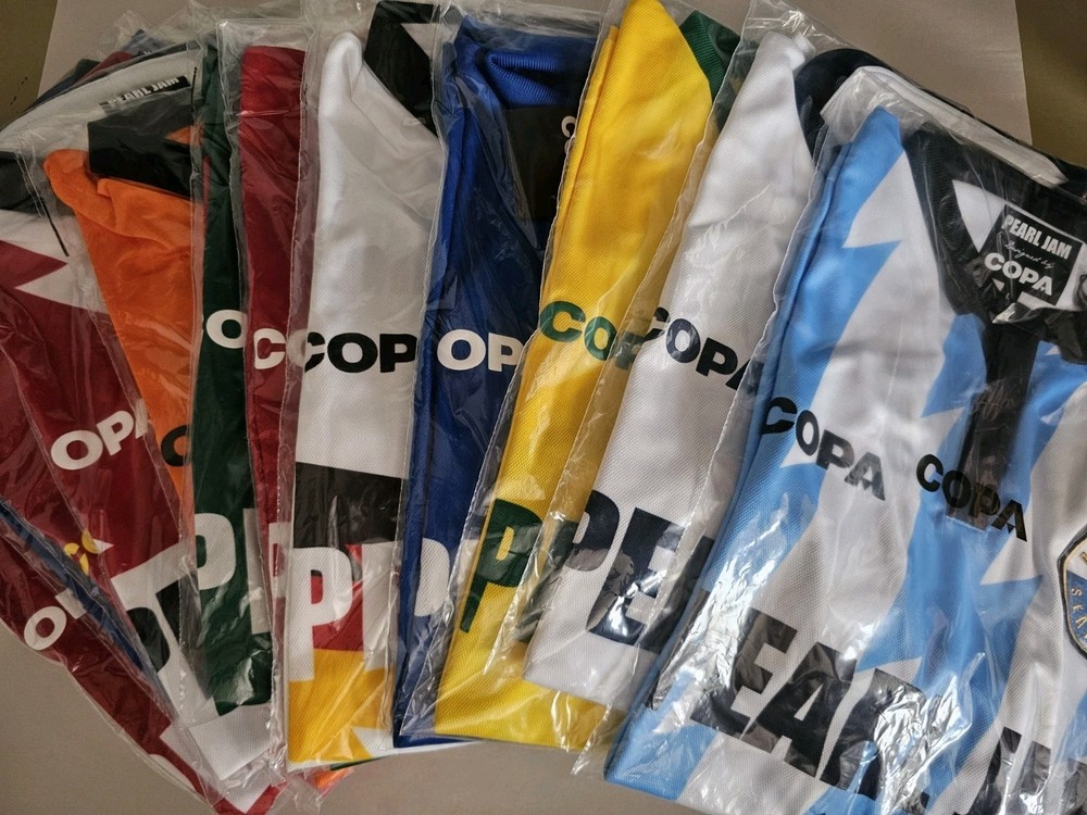 Pearl Jam Copa Argentina World Cup Soccer Jersey Complete Set of 13 Size L FIFA