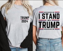 Donald Trump 45 47 MAGA We Stand Missed Me Assassination Fight S-5XL T-Shirt