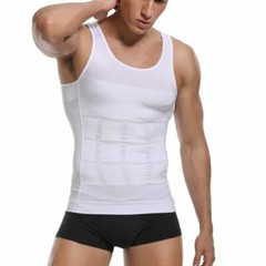 Men’s Shaper Cooling Tank Top Compression Belly Chest Slimming T-Shirt Gym Vest