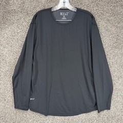 BYLT Premium Basics Shirt Mens XL Black Pulse Long Sleeve Performance Stretch
