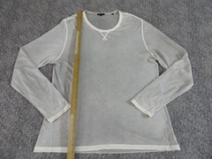 Patrick Assaraf T Shirt Mens Extra Large Long Sleeve Pima Cotton Gray