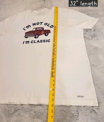 NWOT Life Is Good Men’s “I’m Not Old I’m Classic” White Crusher Tee Size XXL