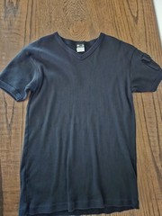 Ribbed Knit V Neck Cargo T-shirt XLarge