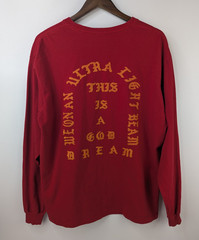 I Feel Like Pablo Long Sleeve Red Tee Kanye West Yeezy Size XL Pablo Tour Suna