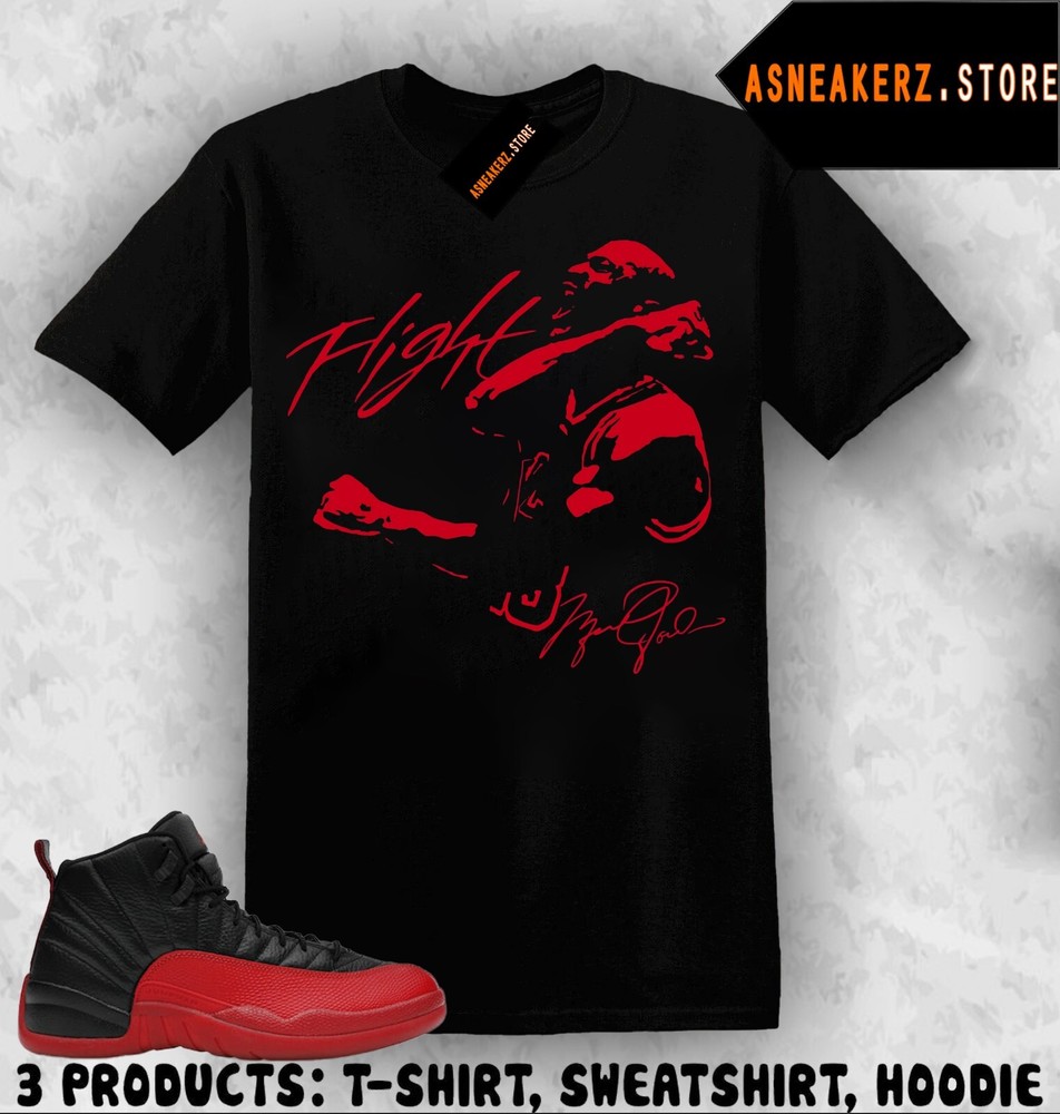 Tee Shirt Matching AJ 12 Flu Game To Match Sneaker 23 MJ Victory 12s T-Shirt