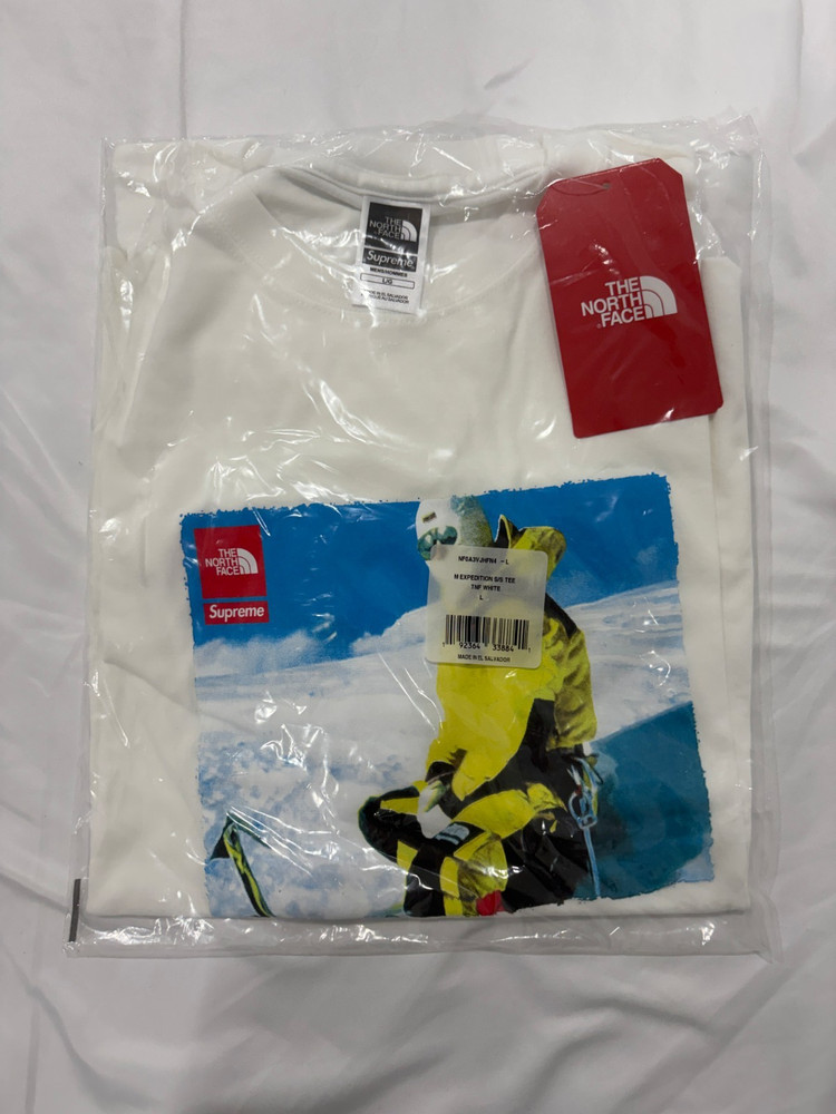 Supreme The North Face TNF Photo Expedition Tee Tshirt Large White New DS FW18