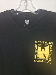 Wu Tang Clan Large Womens Black Double-sided Graphic Logo Short Sleeve Tee