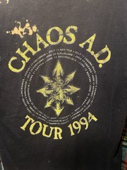 Vintage 1994 Sepultura Chaos AD Tour T Shirt Size Large.90’s Rare.
