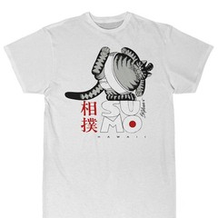 Hawaii Sumo Cat Funny Unisex T Shirt