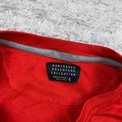 Bontrager Merino Wool Henley Shirt XL Red Gym Workout Lift Base Cycling Hike Men