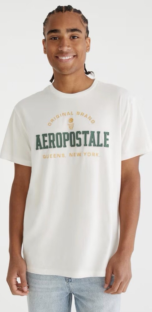 Aeropostale Queens Appliqué Graphic Tee