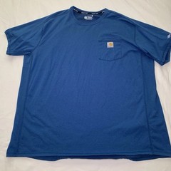Carhartt Force Relaxed Fit T Shirt Pocket Men’s Blue 2XL