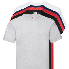 mens fruit of the loom t shirts 5 3 Pack Unisex Plain Cotton Bulk T-Shirt Mixed
