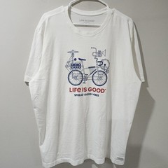 Life is Good Spread Good Vibes Crusher T Shirt Bike Bicycle Summer Casual XL
