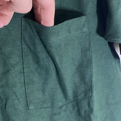 Vintage BVD T-Shirt Mens Medium Green Blank Single-Stitch USA Grunge Punk Pocket