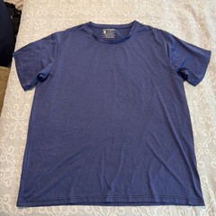 akawooko 2XL indigo short sleeve microfiber tag less tee