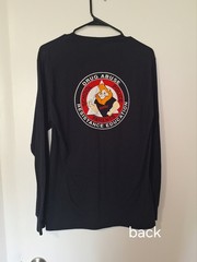 D.A.R.E. Lion Graphic Long Sleeve T-Shirt Unisex M Black