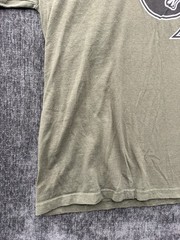 Vintage Rothco T Shirt Mens 3XL Olive Green Skull Crossbones Black Ink Design