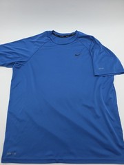 Swim Miami Nike T-Shirt Men Large Graphic Print Blue UPF 40+..#45917
