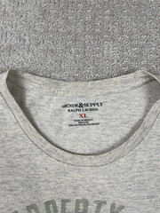 Denim Supply Ralph Lauren T Shirt Men XL Gray Indian Head Chief Graphic Tee 1967