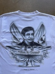VTG 90s Aztlan Viva La Raza Mexico Cesar E. Chavez Legends Collection T-Shirt M