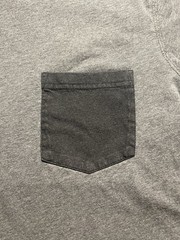 Kuhl Wildfibre Black Chest Pocket Crew Neck Gray T-Shirt Men’s – Large