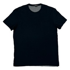 RLX by Ralph Lauren Short Sleeve Crewneck Double Tee – Black/Grey – Size: Medium
