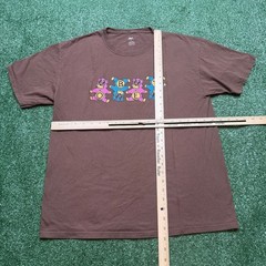 Obey Mens Shirt Size L Brown Short Sleeve Teddy Bear Graphic Tee Streetwear
