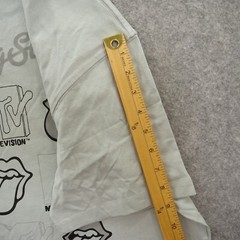 Rolling Stones x MTV Shirt Mens Medium Gray Graphic Print Band Rock 80s 90s 70s