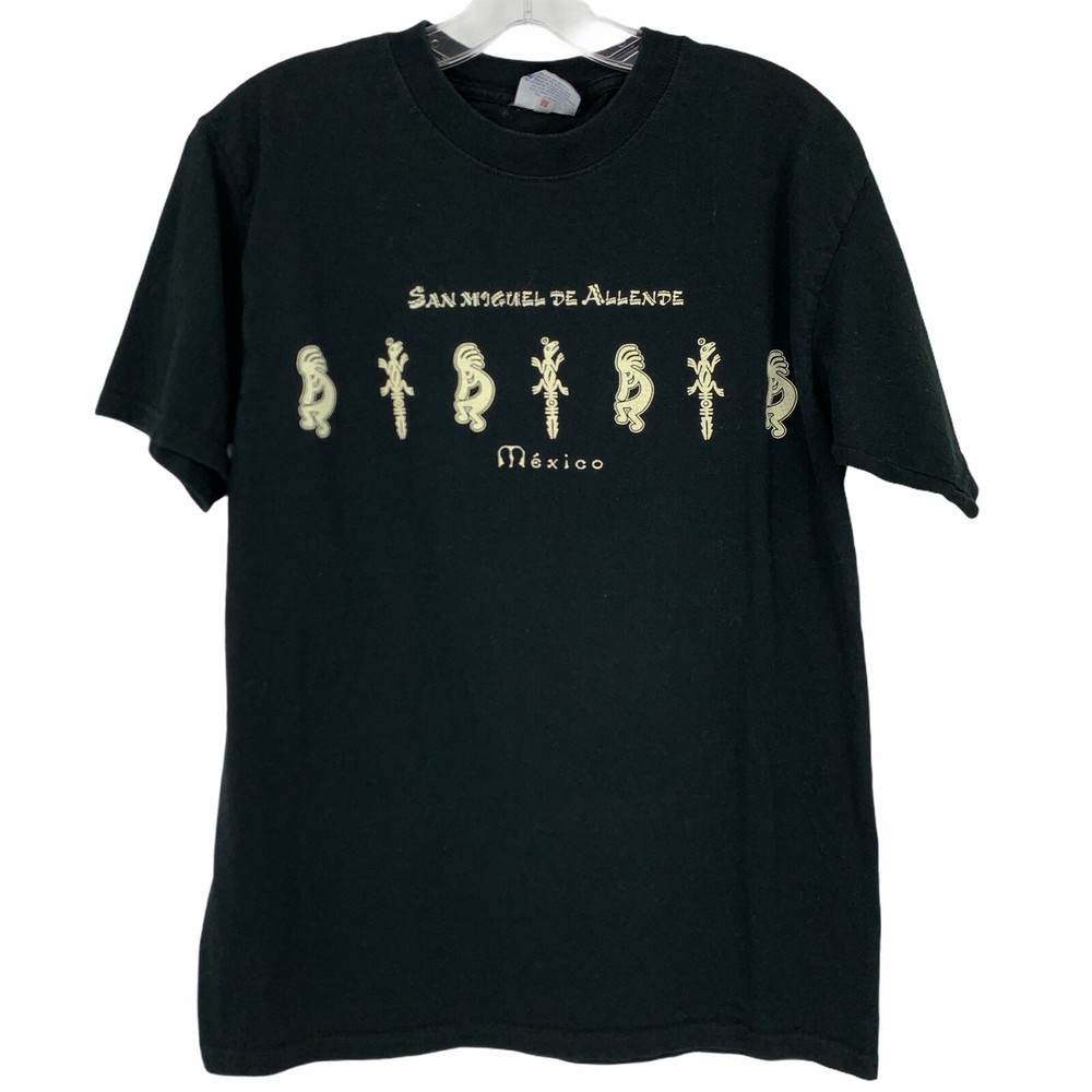 Mexico Men’s M Black San Miguel De Allende Tee Shirt Souvenir Corazon de Mexico