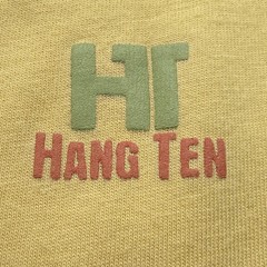 VTG Hang Ten Mens Shirt Small Yellow Basic Quite Surf Logo 90s Beach Hong Kong