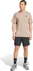 adidas Men’s Essentials Feel Ready Training T-Shirt – chalky brown / black – Lar