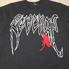 Revenge Black Spider Logo T-Shirt Large