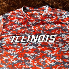 Augusta Sportswear Illinois Fighting Illini Camo Athletic T-Shirt Men’s Adult M