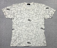 Vintage Obey Shirt Mens M White Geometric All Over Print Single Stitch 90s Tee