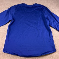 Nike NFL On Field New York Giants Blue Long Sleeve Performance Shirt Mens XL