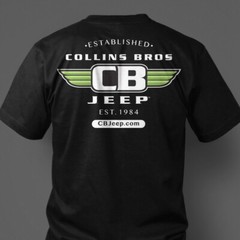 Collins Bros Jeep Short Sleeve T-Shirt in Black