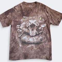 The Mountain Rattlesnake Tie Dye Tee Mens XL Brown Shirt Nature Animals Outdoors