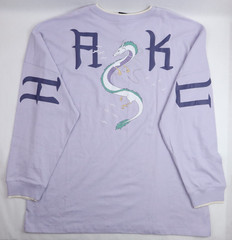 Spirited Away Haku Long Sleeve Shirt Womens 3X Purple Dragon Anime Studio Ghibli